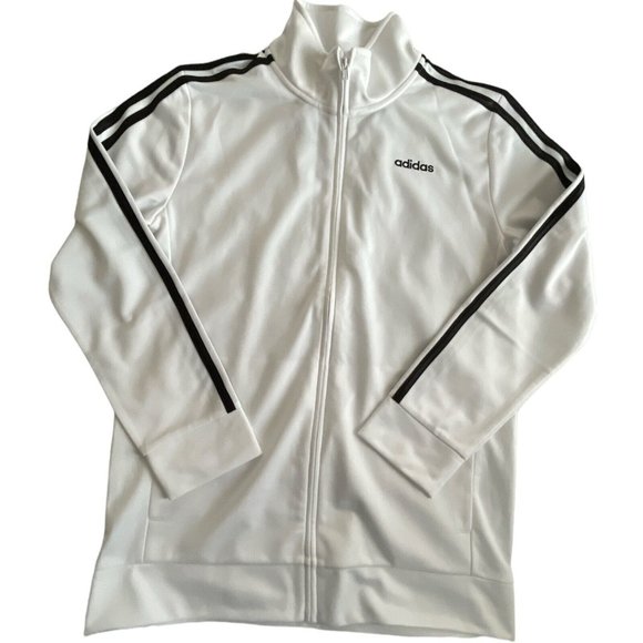Boy’s Size L(14-16) Adidas ICONIC TRICOT JACKET Full zip with stand-up collar
